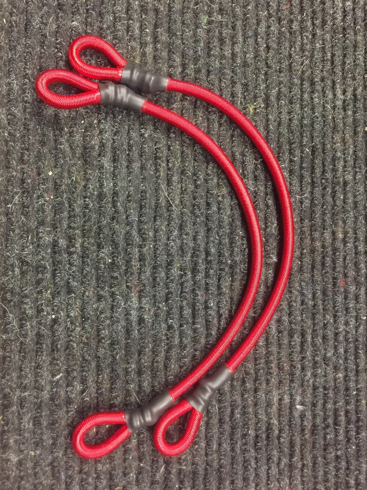 boat rod straps red
