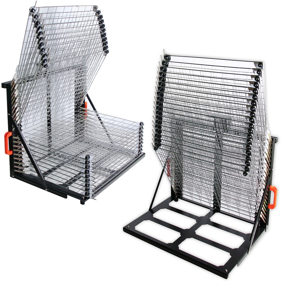 TECHTONGDA 20-Layer Desktop Screen Printing Drying Rack Frame Height Adjustable