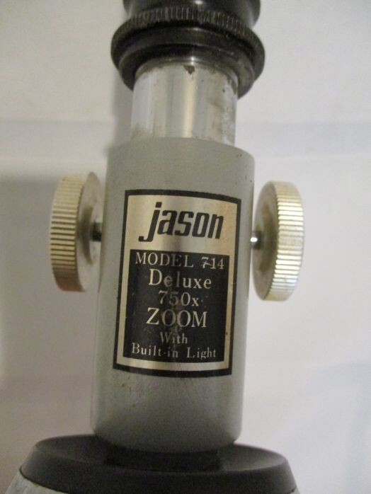 Jason Model 714 Deluxe 750x Zoom Microscope with Built-In Light