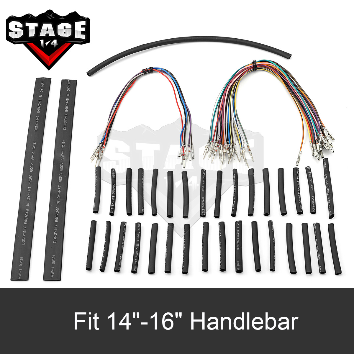 14" 16" Handlebar Extension Cable Wire Plug Kit For Harley Touring Street Glide