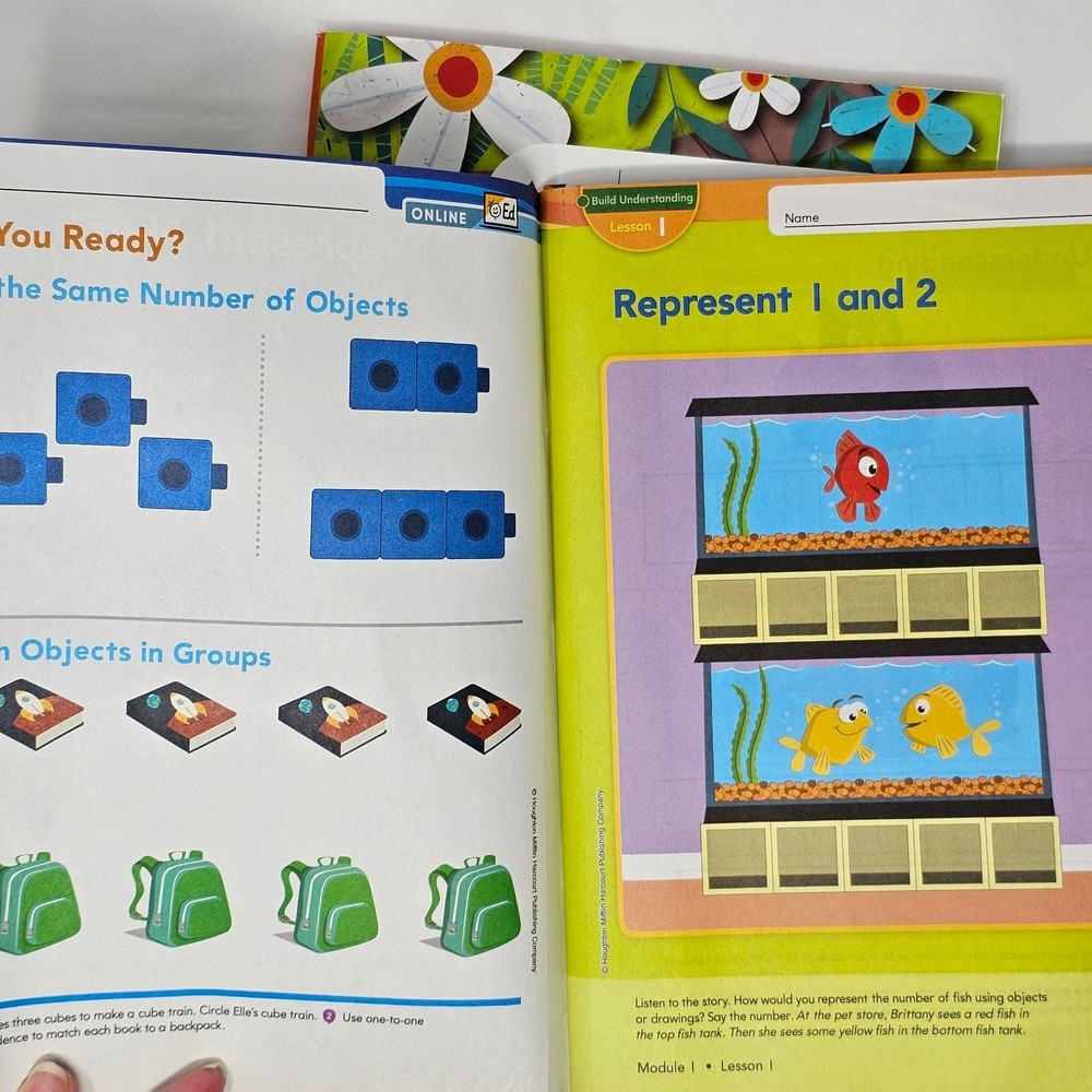 Kindergarten Student Workbooks HMH Into Math Modules 1-6 Homeschool Classroom