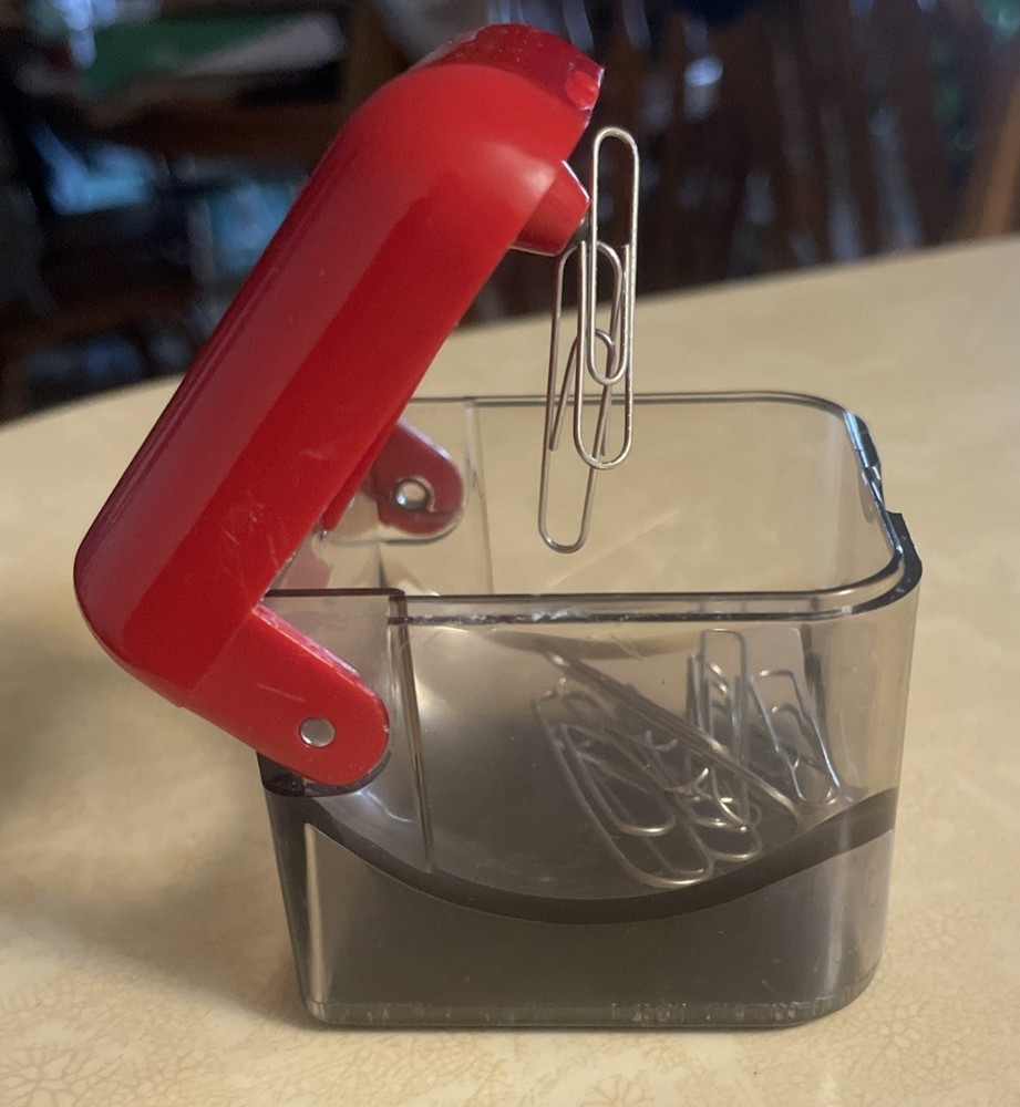 Harvard University Paper Clip Dispenser Cube Desk Accessory