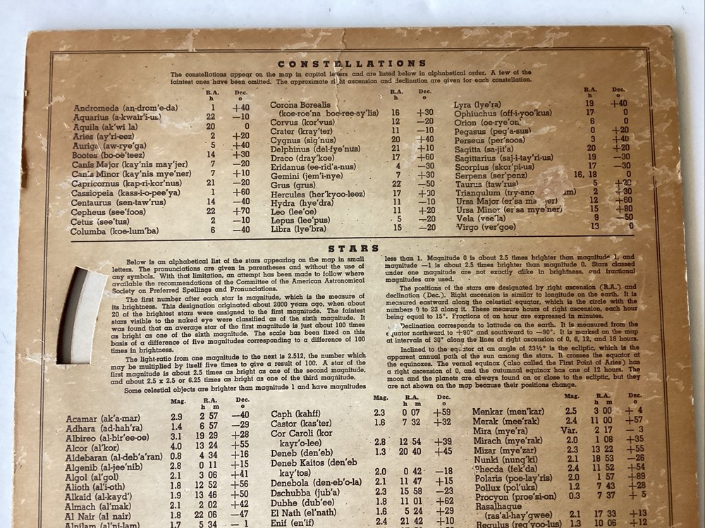 Griffith Observatory Astrorama - Vintage Celestial Astronomy Guide