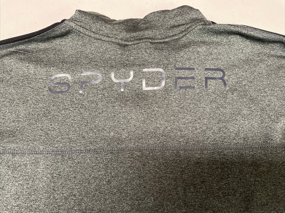 SPYDER Active Blazing Gray 1/4 Zip Pullover Moisture Wicking Size XL