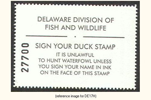 D2K Delaware Duck Stamp 1996 $6.00 Hunter
