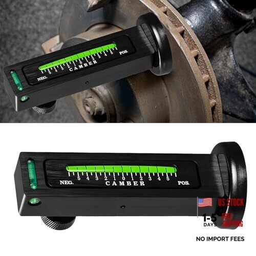Adjustable Magnetic Gauge Tool, Camber Castor Strut Wheel Alignment Black