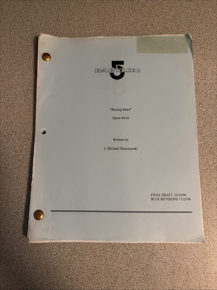 BABYLON 5 TV Show Script Screenplay 1996 S4 Racing Mars J Michael Straczynski