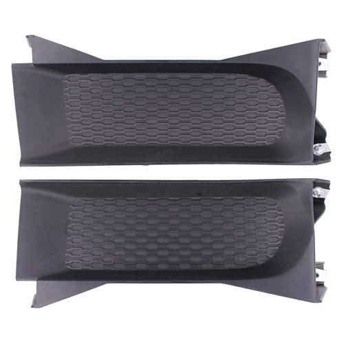 Front Driver and Passenger Side Bumper Bezel Trim Tow Hook Bezel without Hole