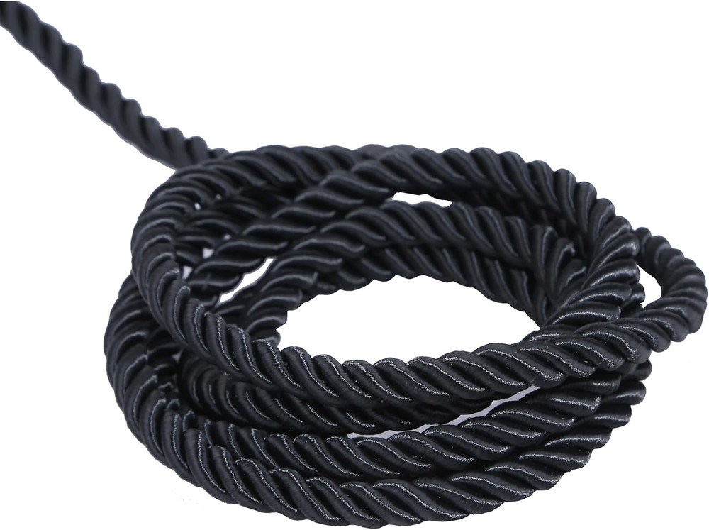 10 Yard 8Mm Twisted Trim Cord Rope, Nylon Twisted Cord Thread String for Home De