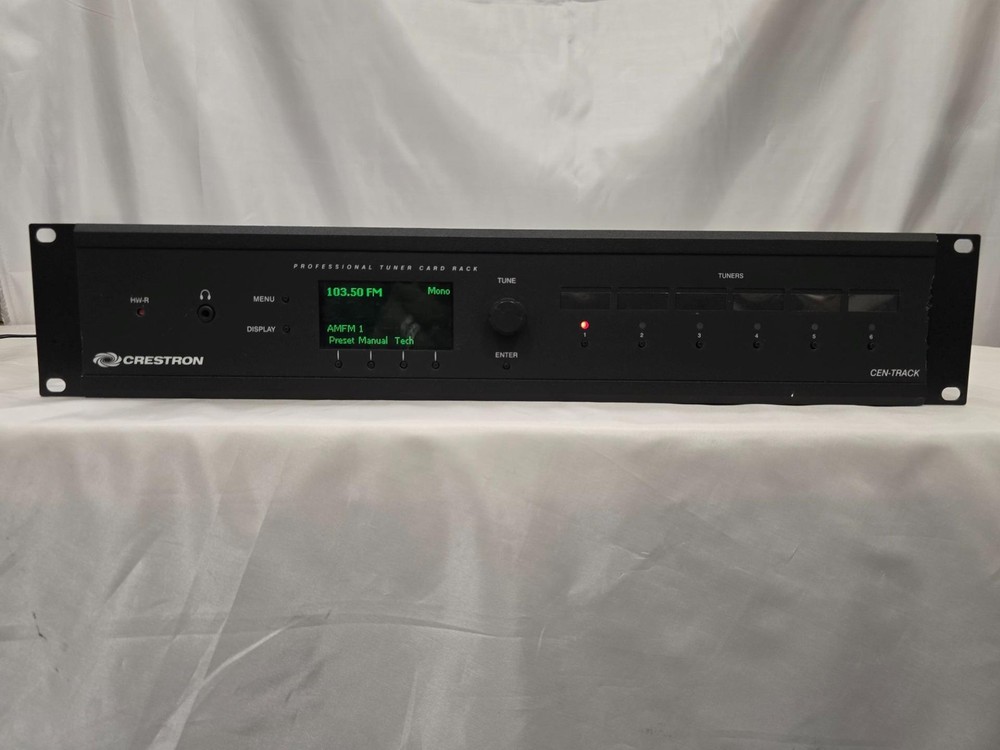 Crestron CEN-TRACK Audio Distribution System Tested Working w/ Rackmount PSU