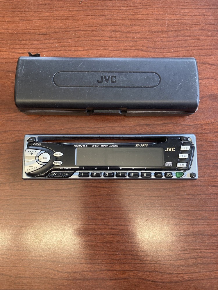 JVC, KD-S570, Car Stereo Face, W/case, (untested)
