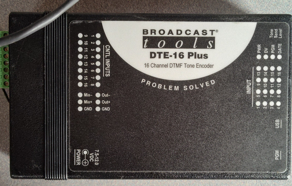 Broadcast Tools DTE-16 plus 16 ch DTMF encoder