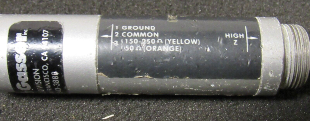 Shure Line Matching Transformer P/N A95UF