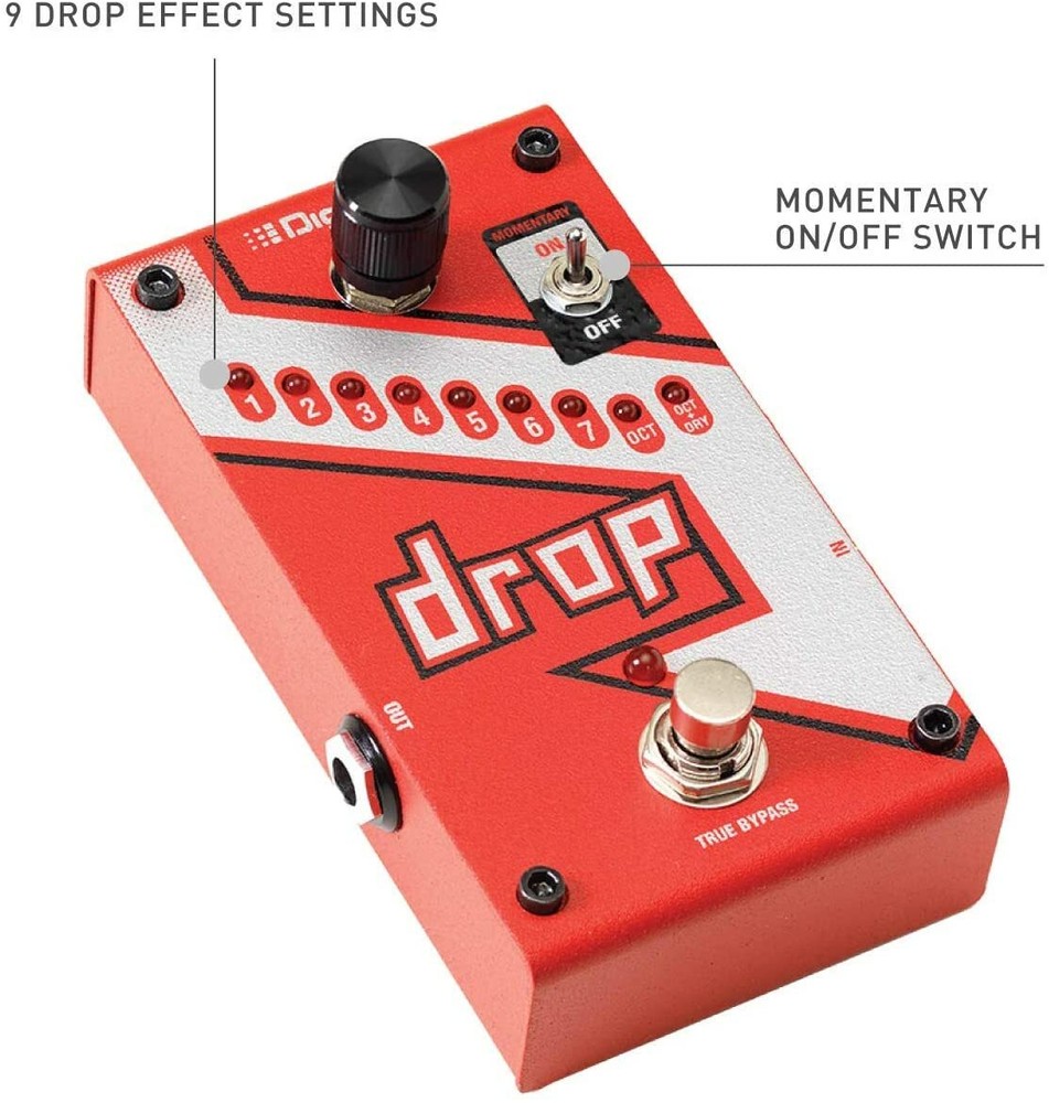 Digitech DROP Compact Polyphonic Drop Tune Pitch-Shifter w/ Tracking NEW