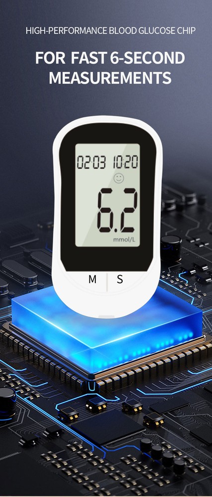 Fully Automatic Blood Glucose Meter - Home Diabetes Testing Kit