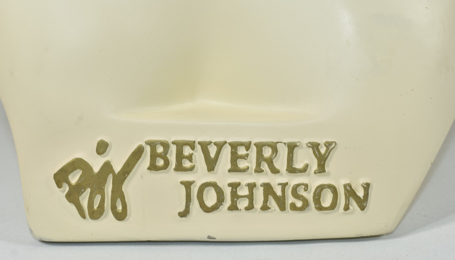 Vintage Mannequin Woman Wig Hat Display Head Bust Painted Makeup Beverly Johnson