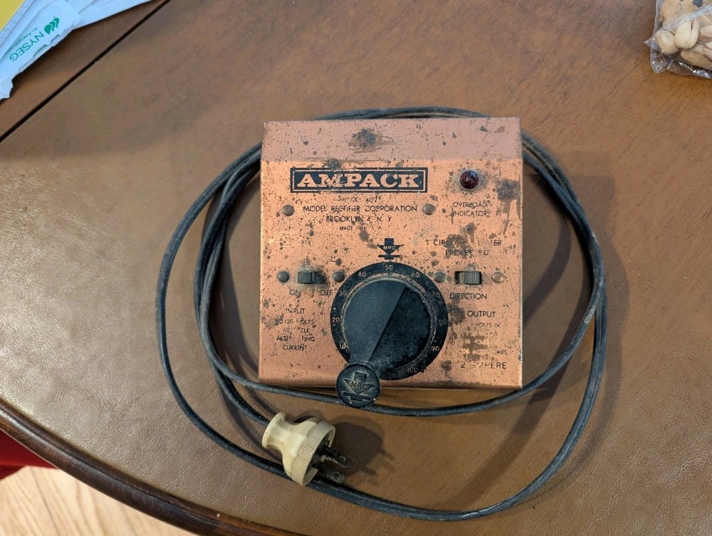 Vntg HO Scale AMPACK Model 402 Train Control Transformer Used Untested