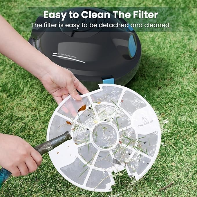 Y10 Cordless Robotic Pool Cleaner Automatic Vacuum - 90 Mins Runtime, Powerfu...