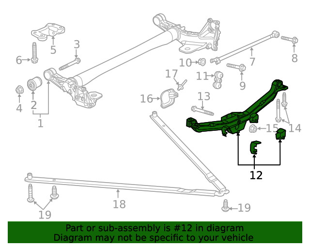 Genuine GM Support Bar 13372861