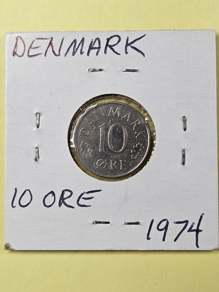 COINS - DENMARK - 10 ORE 1974