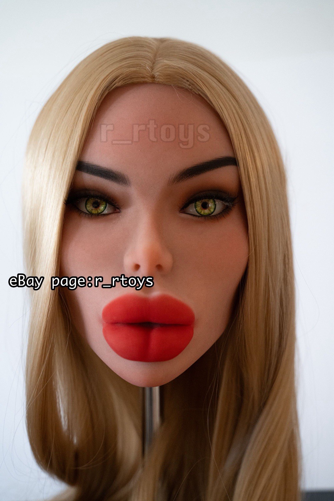 WM Doll BIMBO HEAD #496 WM SEX DOLL HEAD only TAN with BUILT IN TONGUE