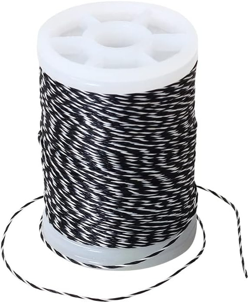 Archery Bow String Serving Thread 131 Yard/120 M Durable Nylon Black-White