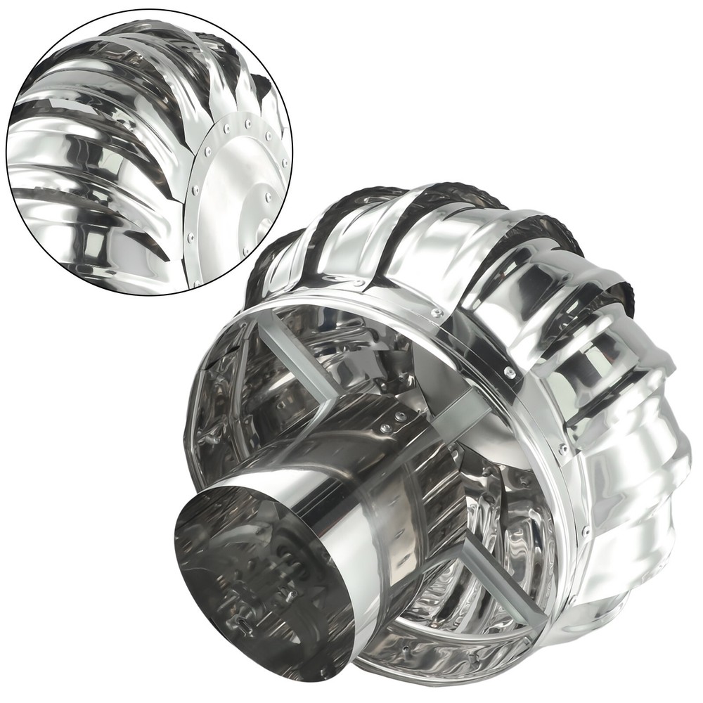 Rotating Hood Chimney Cowls Prevent Wind Draft Improve Ventilation Efficiency