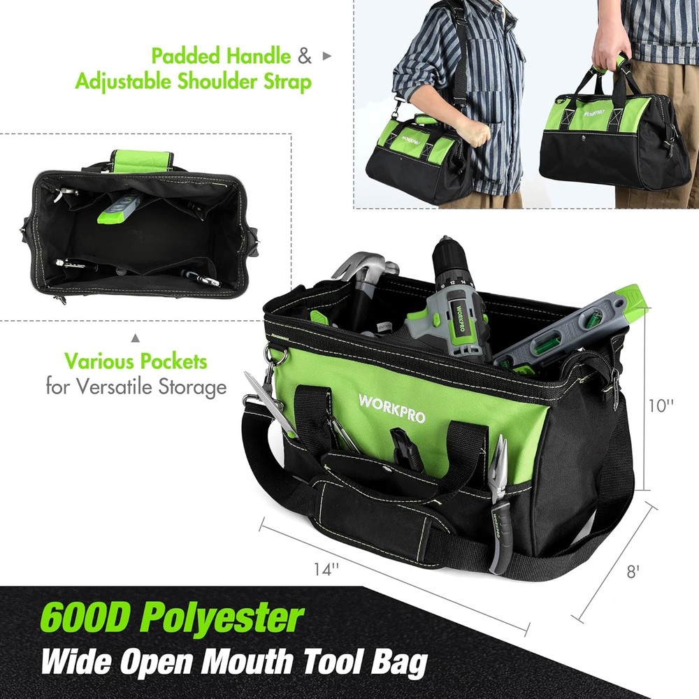 157PCS Power Drill Sets with 20V Cordless Lithium-Ion Drill Driver