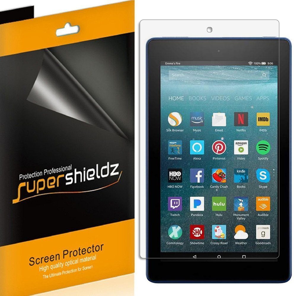 3X HD Clear Screen Protector for Amazon Fire HD 8 Tablet (2018/2017 Release)
