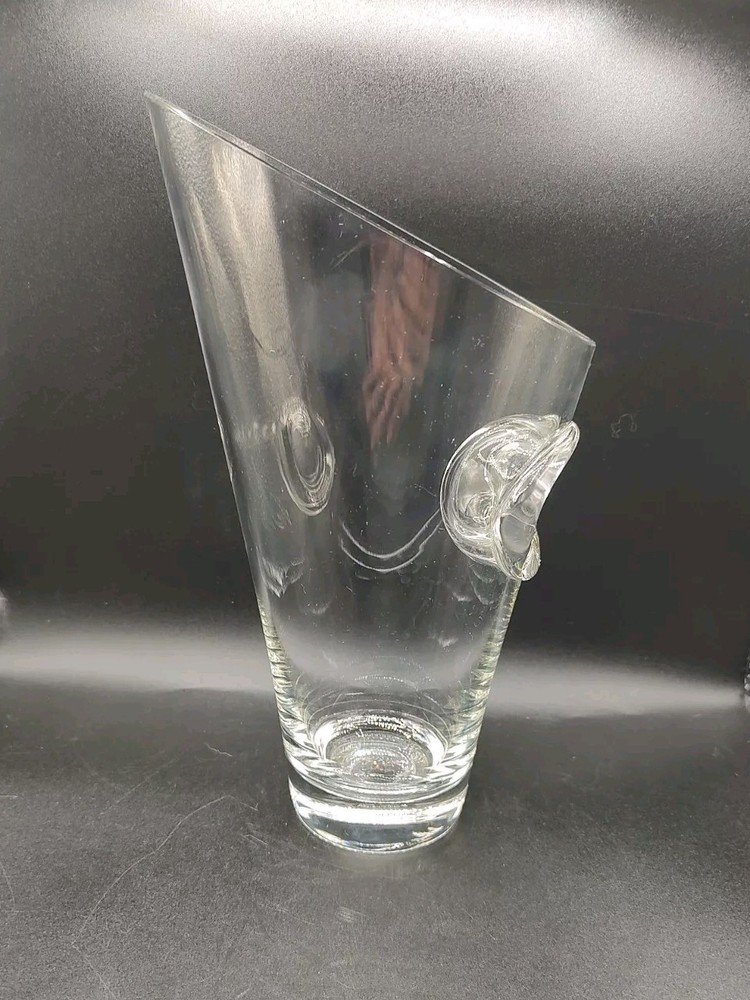 Rosenthal Modern Clear Art Glass Pitcher Signed