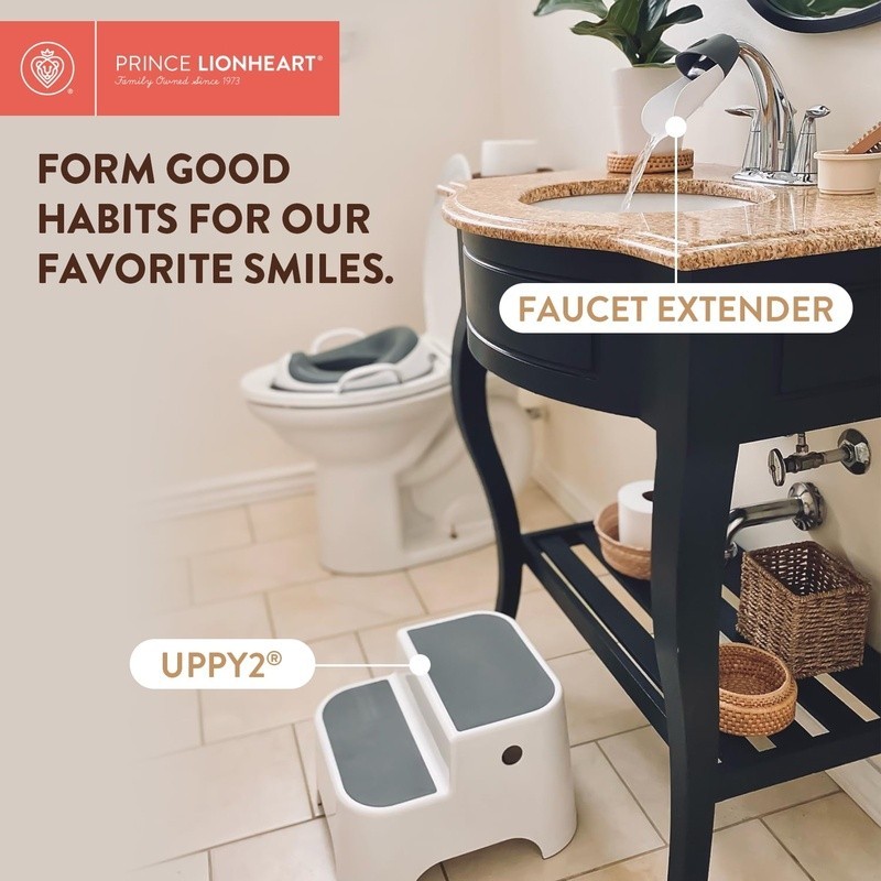 Kids Step Stool 2 Step Non-Slip Lightweight Durable Potty Training Aid New