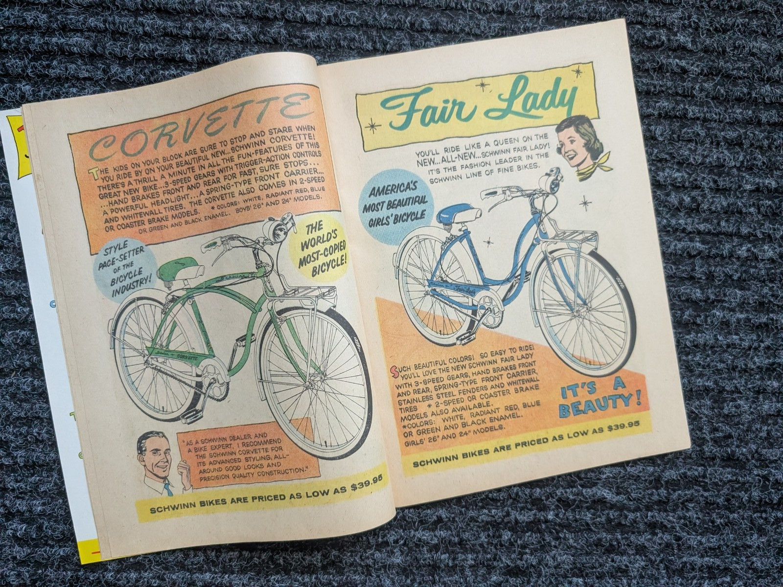SCHWINN 1959 Bicycle Dealer Comic Book-Bike-original mint*Vintage Memorabilia