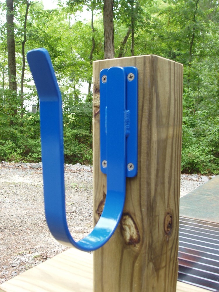 swimming pool hose hanger post or wall mount