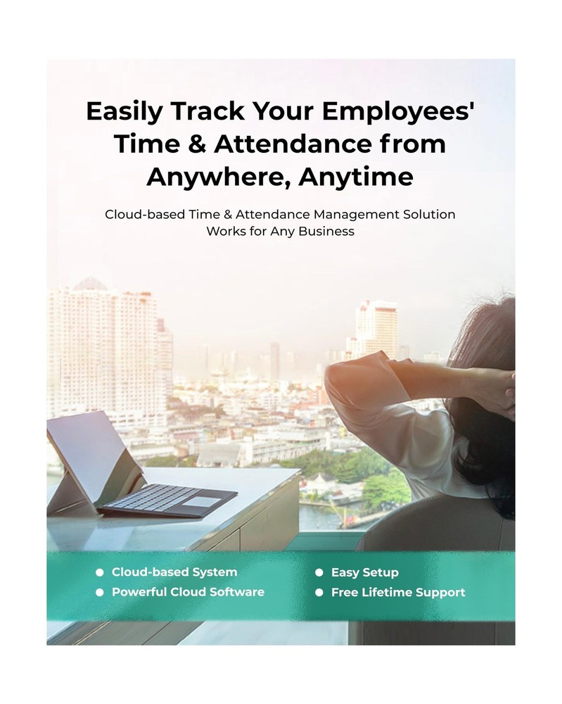 ANVIZ FacePass 7 Pro Cloud-Based Time Clock with Face, RFID, PIN - Free Cloud...
