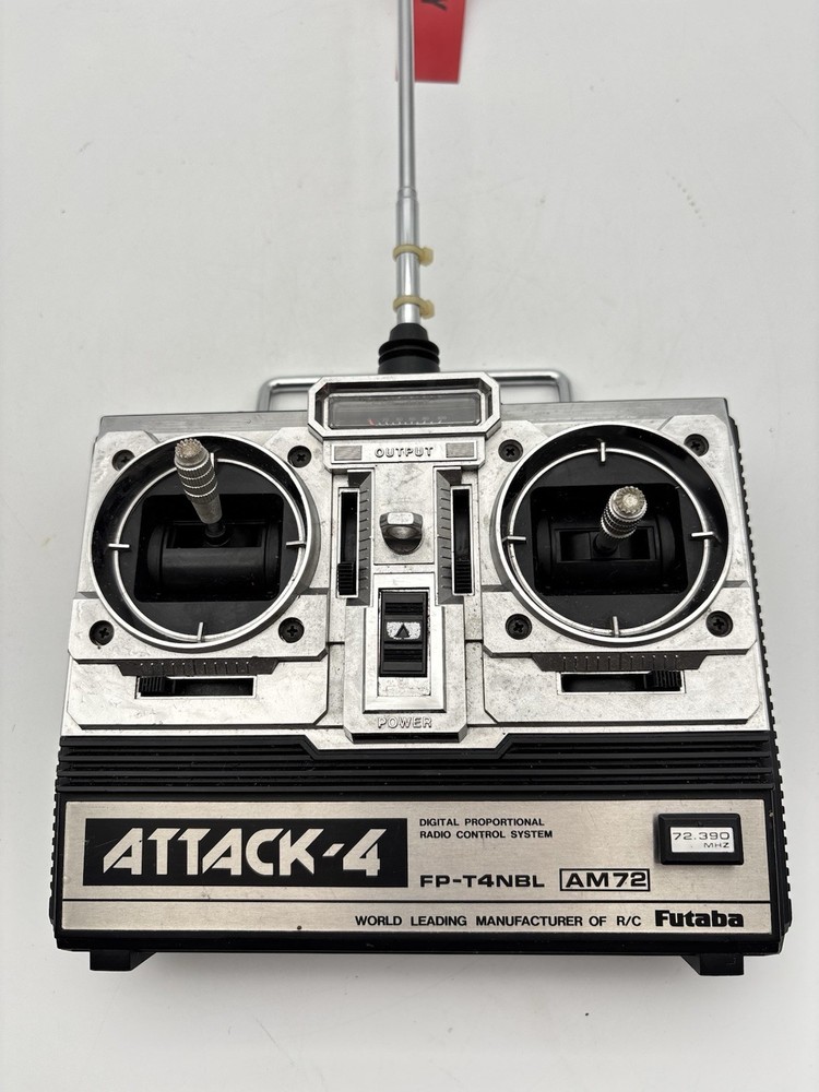 Futaba Attack-4 Model FP-T4NBL AM72 R/C Controller 72.350 MHZ Untested