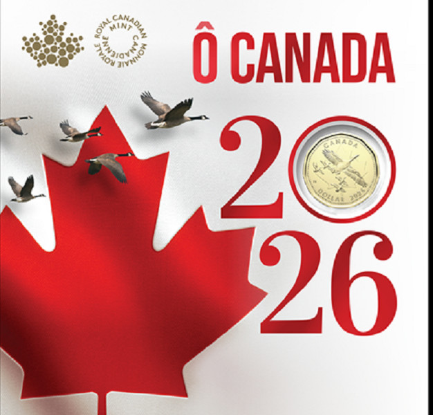 2026 Canada O Canada Gift Mint Set. Five UNC Coins Mint Set