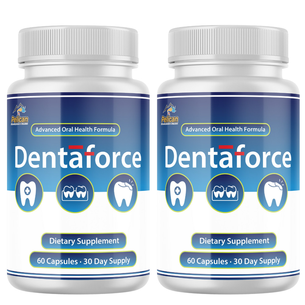 Denta Force- Gum & Tooth Support- 2 Bottles- 120 Capsules