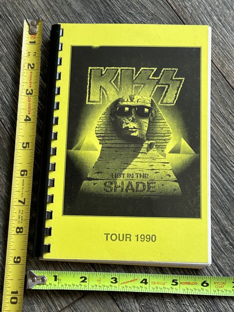 KISS Program Tour Itinerary Book Hot In The Shade Concert Sept Vintage Kiss