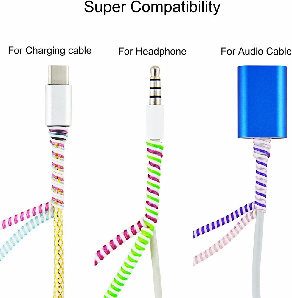 Cable Protector/Wire Repair/Pets Chew Cable Protector/Headphone Saver, 8 Pc S...