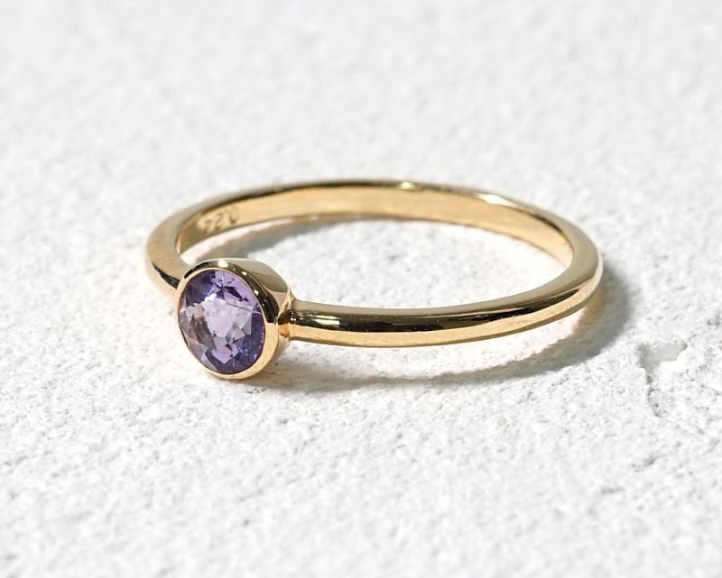 Cut Amethyst K18 Ring [Compassion & Philanthropy] Clochette