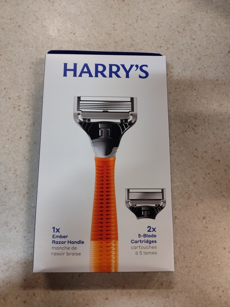 Harry's 5 Blade Men's Razor Set - Bright Orange