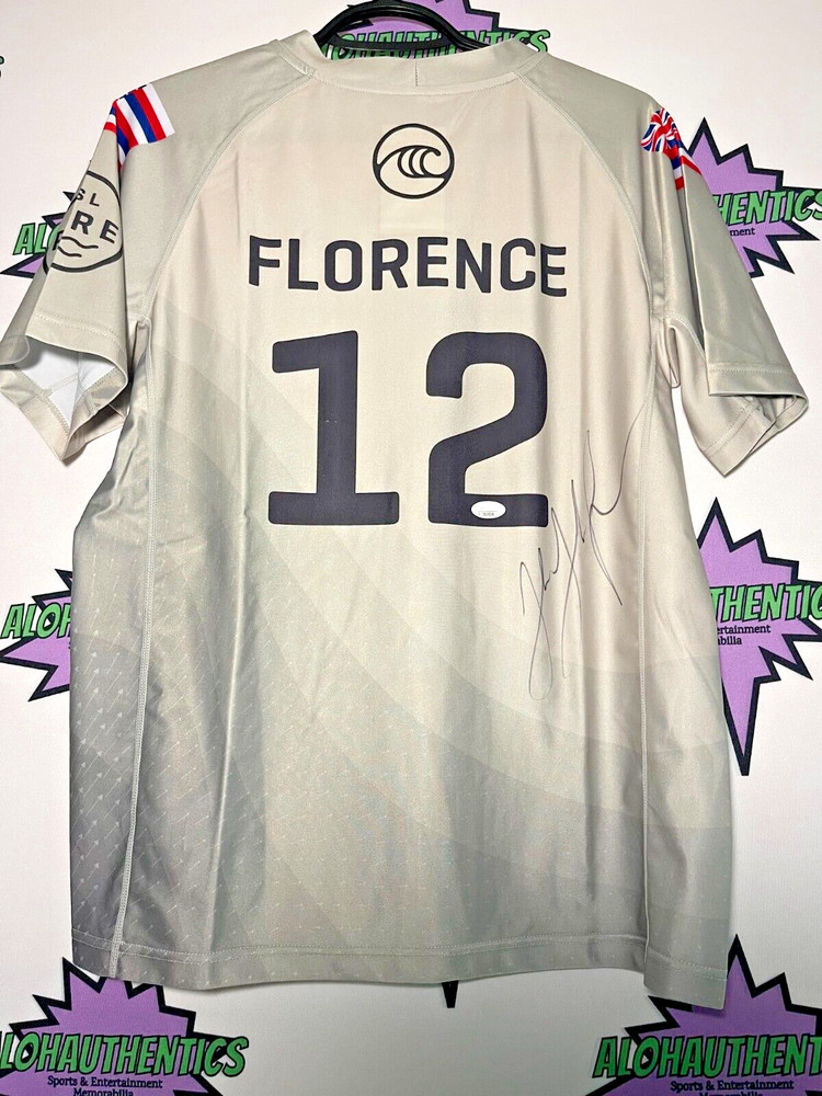 JOHN FLORENCE SIGNED JERSEY WSL WORLD SURF LEAGUE  HAWAII SURF AUTO JSA