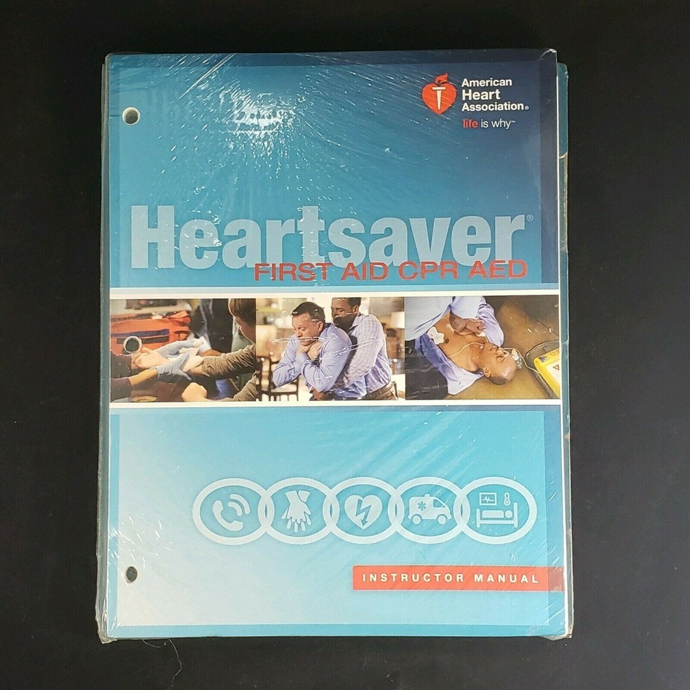 AHA 2015 Guidelines Heartsaver First Aid CPR AED Instructor Manual Disc SEALED