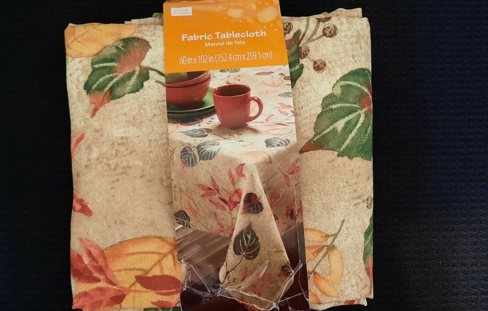 Fall Leaves Tablecloth 60x102 Rectangle