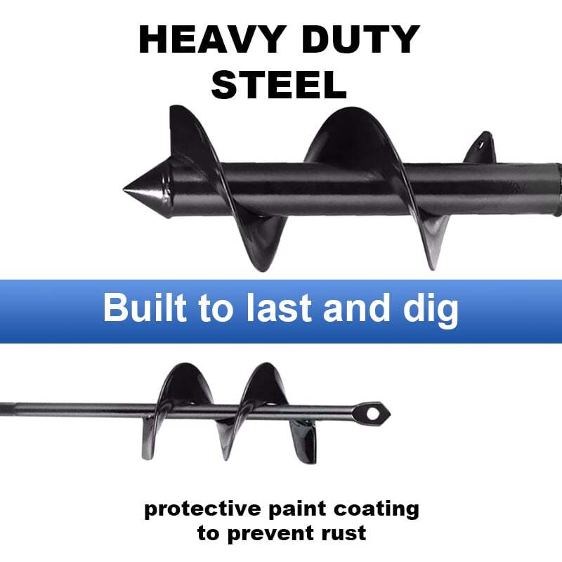 2pcs Auger Drill Bit Post Hole Digger - Planting Garden Bulb Planter Tool Hex