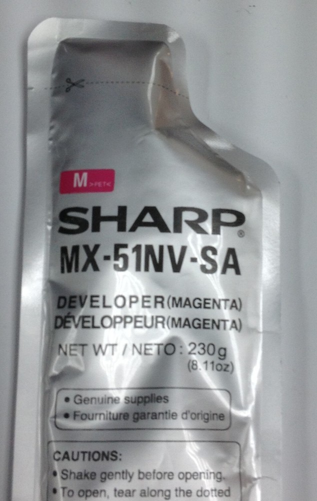 NEW Genuine Sharp MX-51NV-SA Magenta Developer
