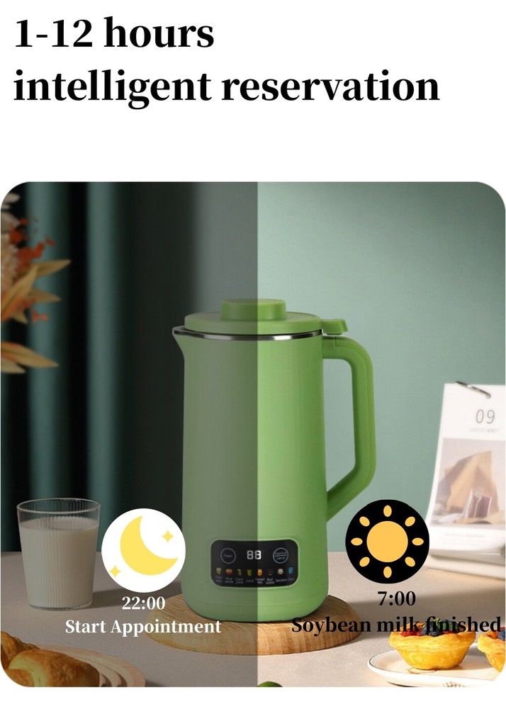 Electric Soymilk Machines Automatic Heating Wall Breaking Cooking Nut Milk Maker