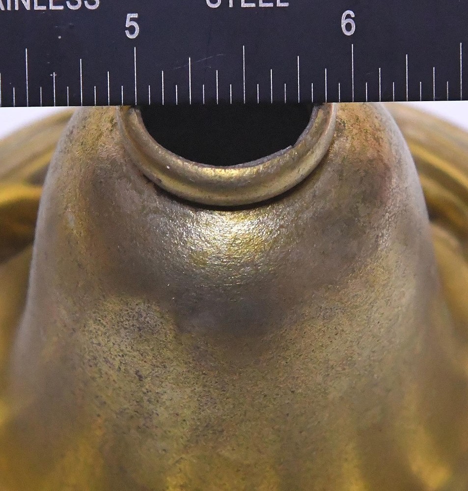 VINTAGE DECORATIVE BRASS CEILING BELL CANOPY