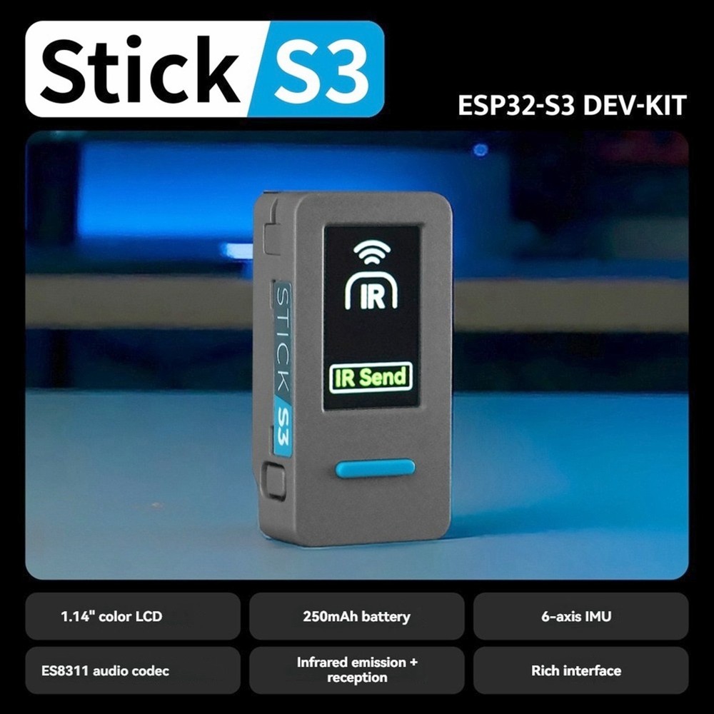 M5StickS3 ESP32S3 LoT Development Kit StickS3 High- Compact IoT8989
