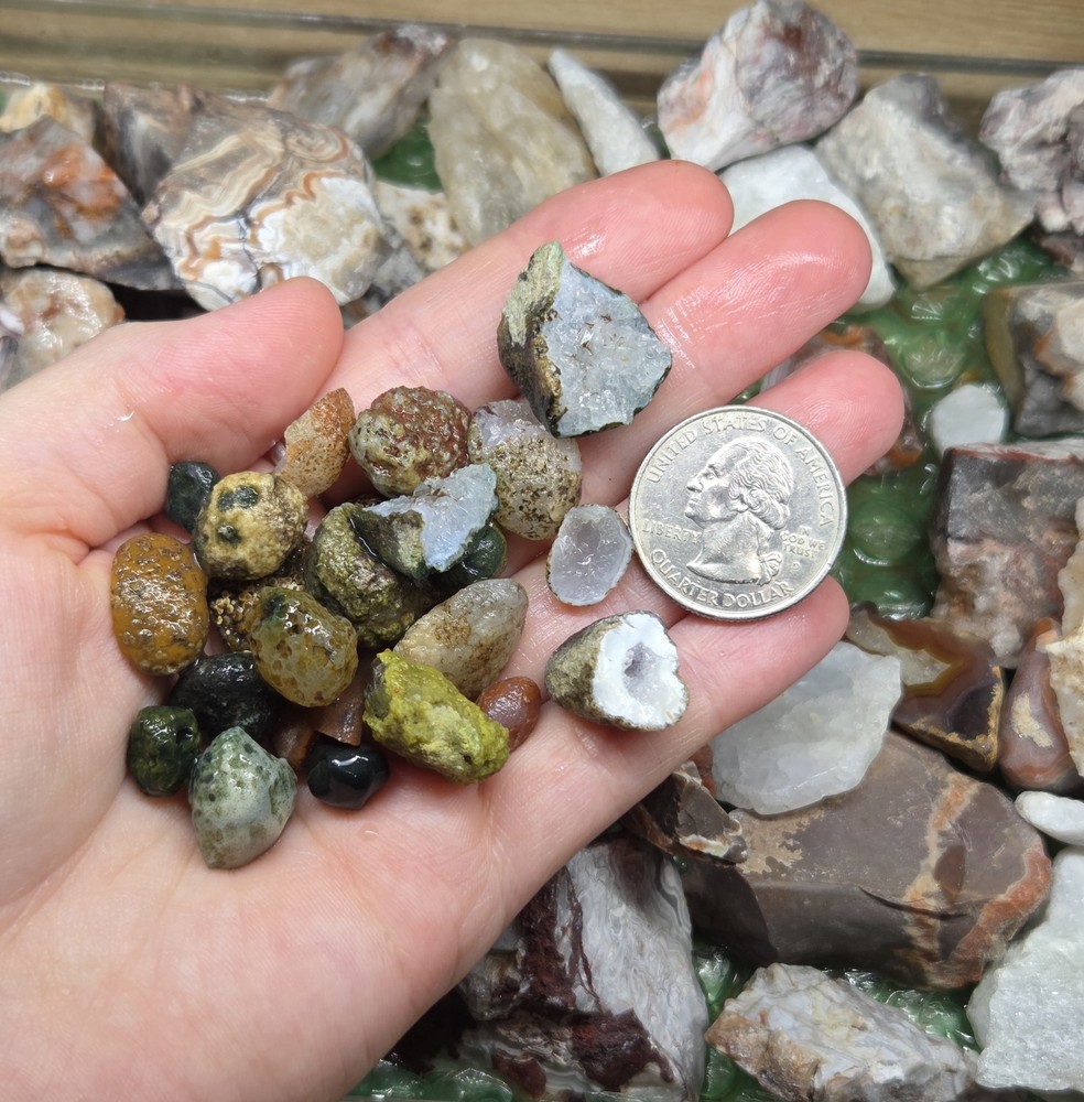 Mix Agate Rough 2 LB Lot - A5